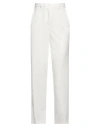 Vicolo Woman Pants White Size Xs Polyester, Elastane