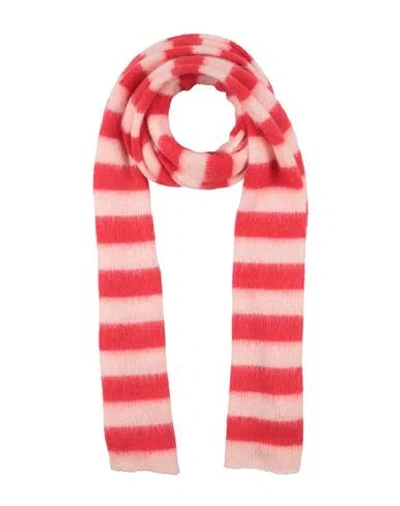 Vicolo Woman Scarf Red Size - Acrylic, Mohair Wool, Polyamide