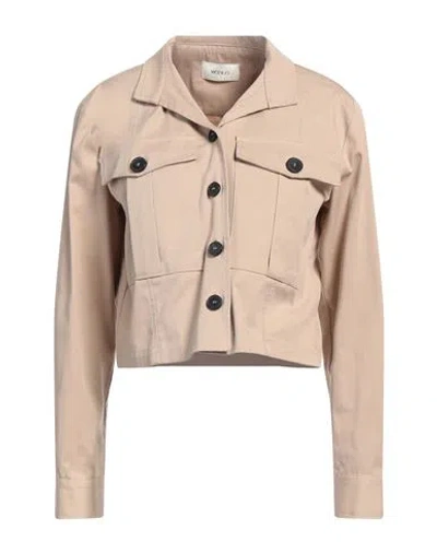 Vicolo Woman Shirt Beige Size S Cotton, Elastane