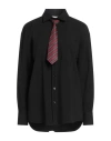 Vicolo Woman Shirt Black Size M Polyester, Viscose, Elastane