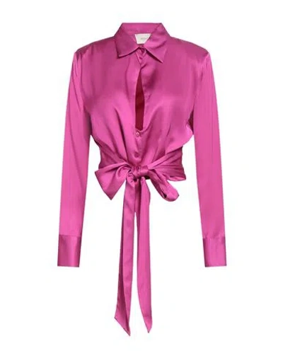 Vicolo Woman Shirt Fuchsia Size M Viscose In Pink