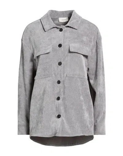Vicolo Woman Shirt Grey Size Onesize Polyester, Polyamide, Elastane In Gray