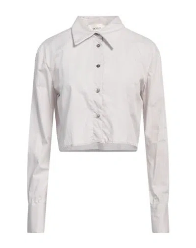 Vicolo Woman Shirt Light Grey Size M Polyester, Viscose, Elastane