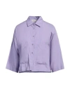 Vicolo Woman Shirt Lilac Size M Cotton In Purple