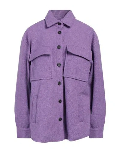 Vicolo Woman Shirt Lilac Size M Polyester In Purple