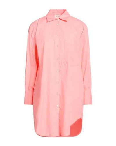 Vicolo Woman Shirt Salmon Pink Size Onesize Cotton