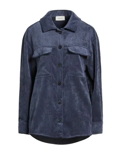 Vicolo Woman Shirt Slate Blue Size Onesize Polyester, Polyamide, Elastane