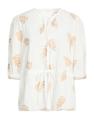 Vicolo Woman Shirt White Size S Cotton