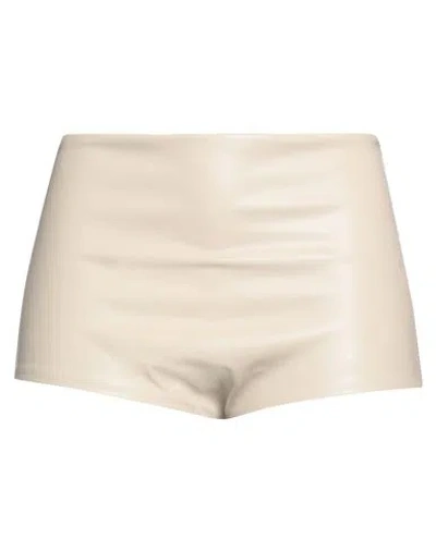 Vicolo Woman Shorts & Bermuda Shorts Beige Size M Polyurethane, Polyester