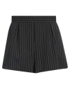 Vicolo Woman Shorts & Bermuda Shorts Black Size L Polyester, Viscose, Elastane In Black