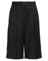 Vicolo Woman Shorts & Bermuda Shorts Black Size M Polyester, Viscose, Elastane In Black