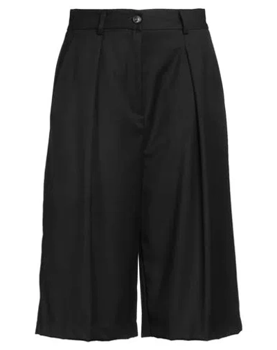 Vicolo Woman Shorts & Bermuda Shorts Black Size M Polyester, Viscose, Elastane