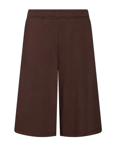 Vicolo Woman Shorts & Bermuda Shorts Dark Brown Size S Cotton, Polyester