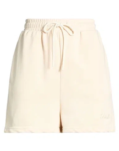 Vicolo Woman Shorts & Bermuda Shorts Ivory Size M Cotton, Polyester In Neutral