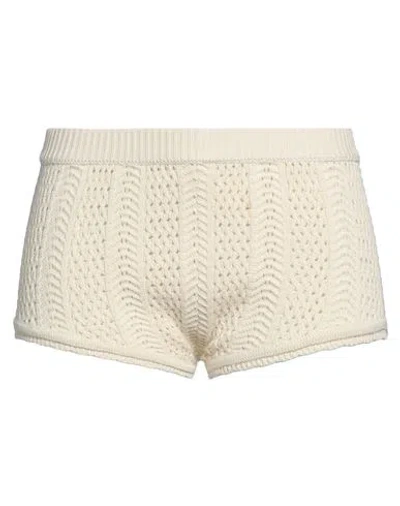 Vicolo Woman Shorts & Bermuda Shorts Ivory Size Onesize Cotton In White