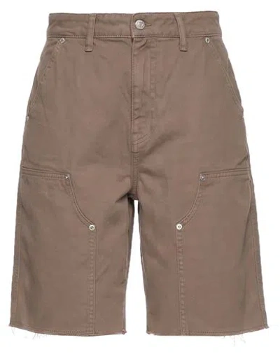 Vicolo Woman Shorts & Bermuda Shorts Khaki Size Xs Cotton In Brown
