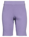 Vicolo Woman Shorts & Bermuda Shorts Mauve Size Onesize Viscose, Polyester In Purple