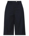 Vicolo Woman Shorts & Bermuda Shorts Midnight Blue Size M Polyester, Viscose In Blue