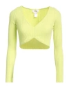 Vicolo Woman Sweater Lime Green Size Onesize Viscose, Polyester