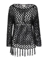 Vicolo Woman Sweater Black Size Onesize Acrylic In Black