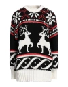 Vicolo Woman Sweater Black Size Onesize Acrylic, Mohair Wool, Polyamide In Black