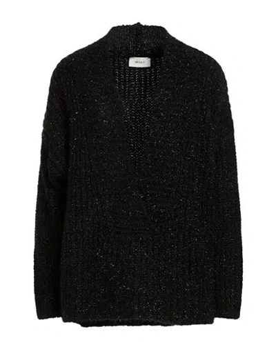 Vicolo Woman Sweater Black Size Onesize Acrylic, Polyamide, Metallic Fiber, Wool, Viscose