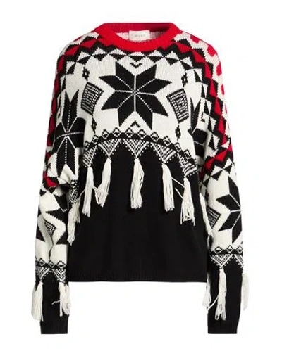 Vicolo Woman Sweater Black Size Onesize Acrylic, Wool, Alpaca Wool, Viscose
