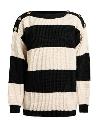 Vicolo Woman Sweater Black Size Onesize Acrylic, Wool, Viscose, Alpaca Wool
