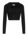 Vicolo Woman Sweater Black Size Onesize Ecovero Viscose, Polyester