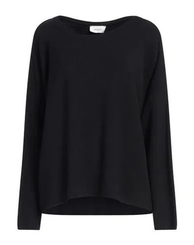 Vicolo Woman Sweater Black Size Onesize Viscose, Acrylic, Elastane In Black