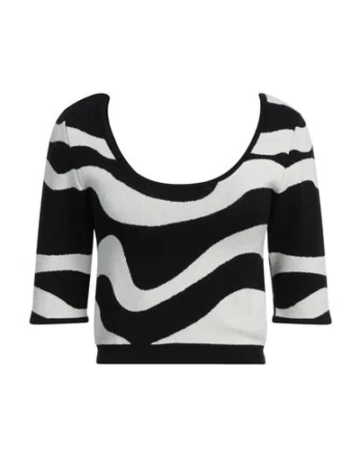 Vicolo Woman Sweater Black Size Onesize Viscose, Acrylic, Elastane