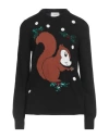 Vicolo Woman Sweater Black Size Onesize Viscose, Polyamide, Wool, Cashmere