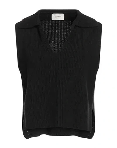 Vicolo Woman Sweater Black Size Onesize Viscose, Polyamide, Wool, Cashmere