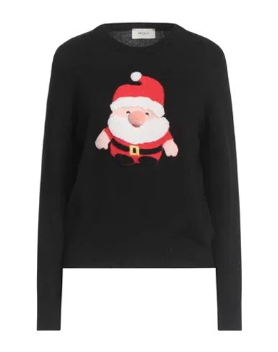Vicolo Woman Sweater Black Size Onesize Viscose, Polyamide, Wool, Cashmere