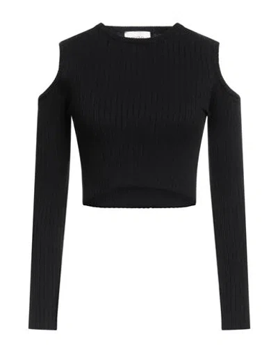 Vicolo Woman Sweater Black Size Onesize Viscose, Polyester