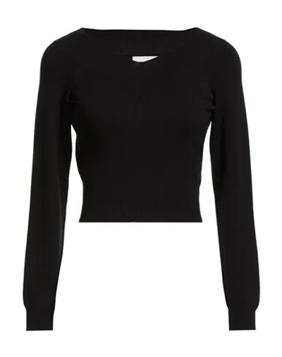 Vicolo Woman Sweater Black Size Onesize Viscose, Polyester