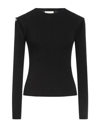 Vicolo Woman Sweater Black Size Onesize Viscose, Polyester
