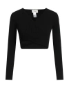 Vicolo Woman Sweater Black Size Onesize Viscose, Polyester