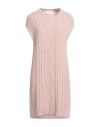 Vicolo Woman Sweater Blush Size Onesize Acrylic, Wool, Viscose, Alpaca Wool In Pink