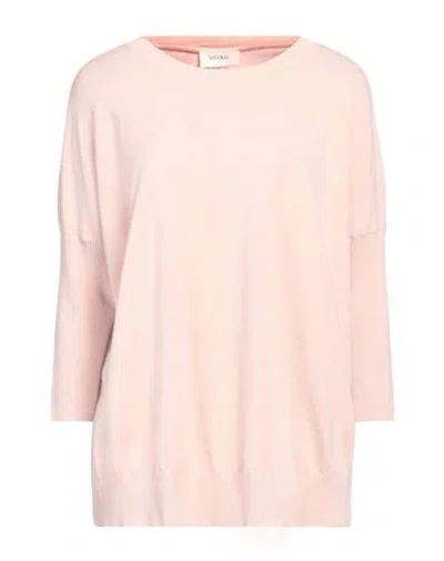 Vicolo Woman Sweater Blush Size Onesize Viscose, Polyester In Pink