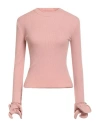 Vicolo Woman Sweater Blush Size Onesize Viscose, Polyester, Polyamide In Pink
