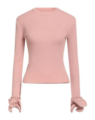 Vicolo Woman Sweater Blush Size Onesize Viscose, Polyester, Polyamide In Pink