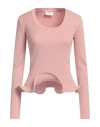 Vicolo Woman Sweater Blush Size Onesize Viscose, Polyester, Polyamide In Pink