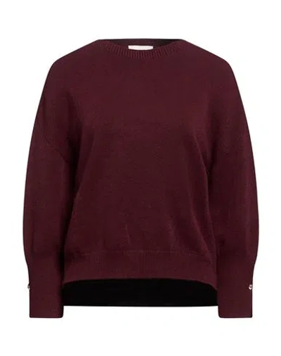 Vicolo Woman Sweater Burgundy Size Onesize Viscose, Polyester, Polyamide