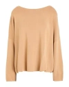 Vicolo Woman Sweater Camel Size Onesize Viscose, Acrylic, Elastane
