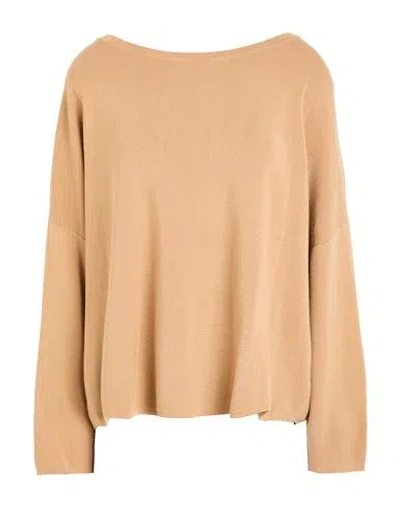 Vicolo Woman Sweater Camel Size Onesize Viscose, Acrylic, Elastane