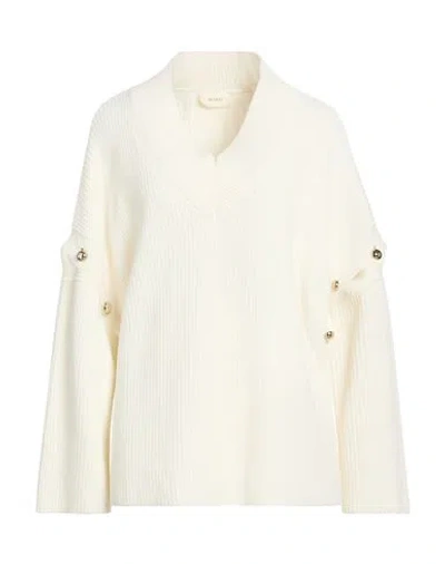 Vicolo Woman Sweater Cream Size Onesize Viscose, Polyamide, Wool, Cashmere In White