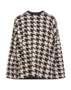 Vicolo Woman Sweater Dark Brown Size Onesize Viscose, Acrylic, Elastane In Brown