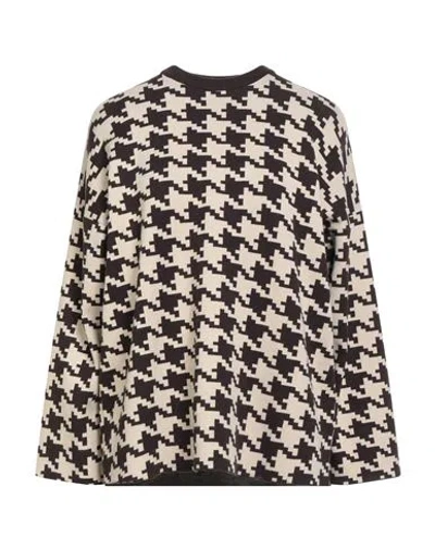 Vicolo Woman Sweater Dark Brown Size Onesize Viscose, Acrylic, Elastane