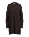 Vicolo Woman Sweater Dark Brown Size Onesize Viscose, Polyamide, Wool, Cashmere